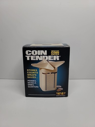 MMF Industries Coin Tender Coin Sorter Stores Wraps Saves made in USA 