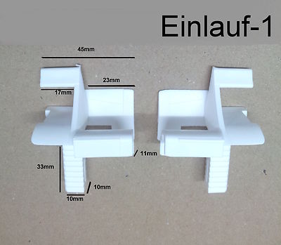 Rolladen Einlauftrichter Einlauf Trichter f Blendkappen FS 22x53 Vorbaurolladen