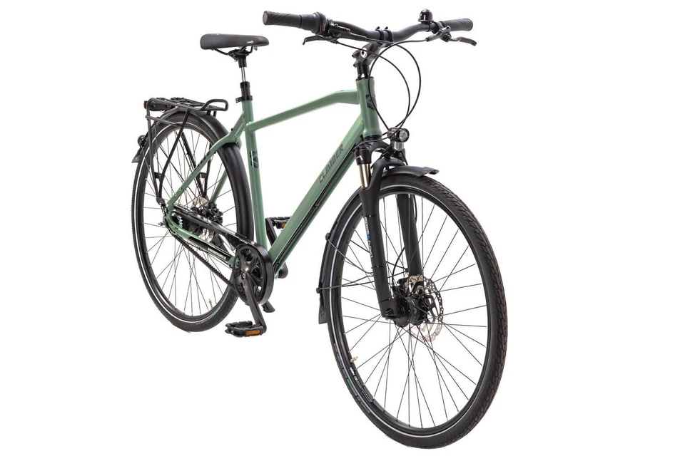 28 Zoll Alu Fahrrad Gates Riemenantrieb Shimano 7 Gang Nexus Scheibenbremse grün - Bild 2 von 4