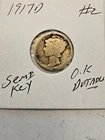 1917 D MERCURY DIME Lot #2 1917D semi-key date!