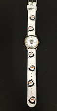 NEW-GENEVA 3D PENGUIN WHITE SILICONE BAND WATER RESISTANT WATCH