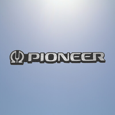 PIONEER 35x6mm badge emblem replacament logo decal sticker plate aufkleber tag