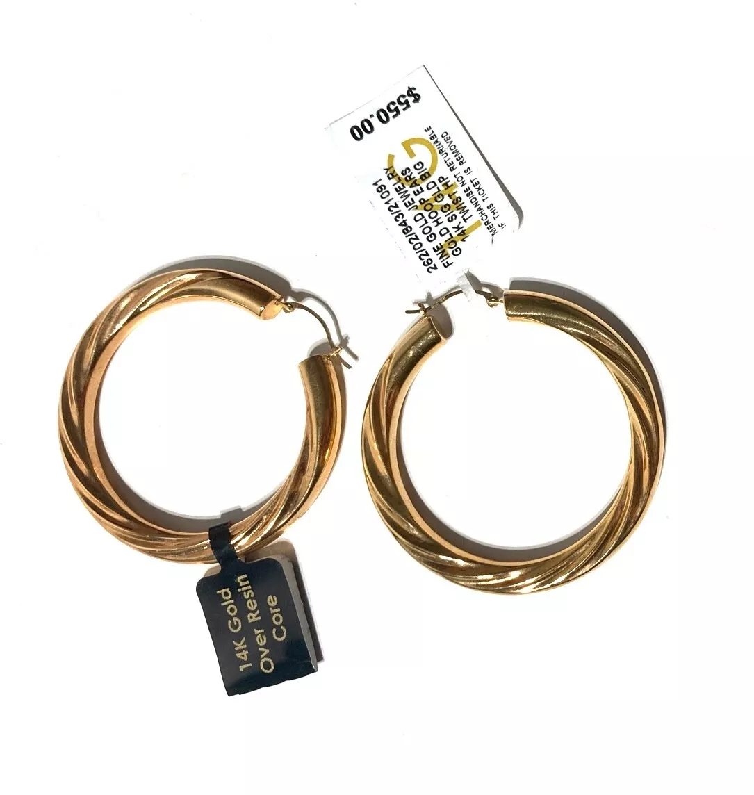 Gold over resin best sale earrings