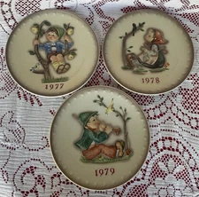 Hummel Goebel Collector 7.5”Plates West Germany 1977,78,79 Set of 3
