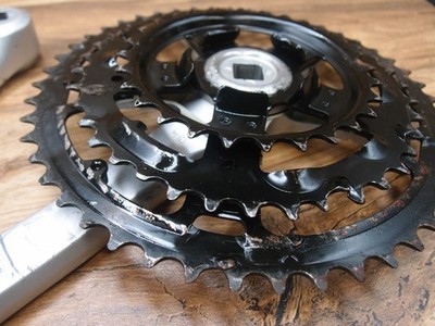 Kit Pedivela Gta Aço 170mm 28/38/48 Indexado 7v 8v + Pedal Gts Alumínio