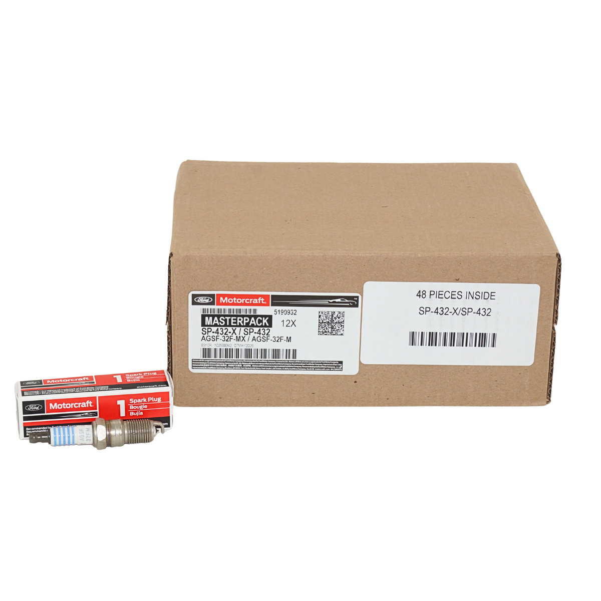 Case of 48 Genuine OEM SP432X Platinum Spark Plugs Ford AGSF32FMX SP432