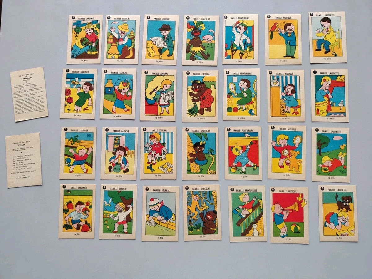 Jeu Des 7 Familles Ancien - JTR Paris - Années 20 - Les Métiers - Caricatures