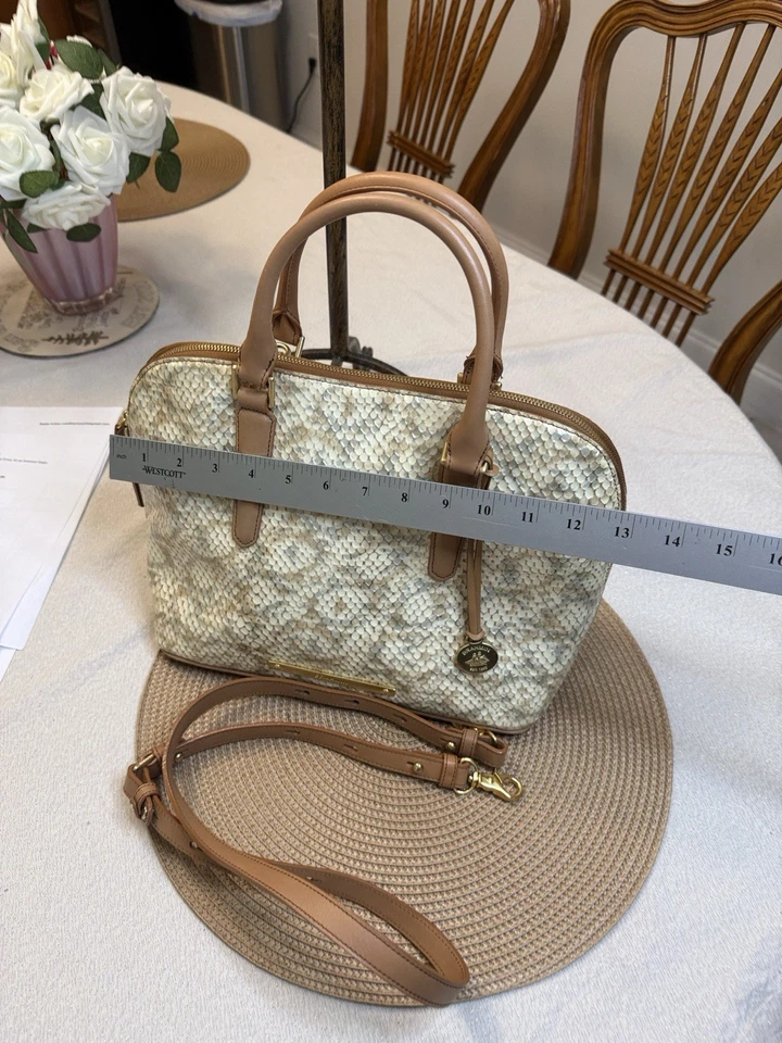 Bolsa de Couro Colorido Brahmin Vivian - Imagem 3 de 4