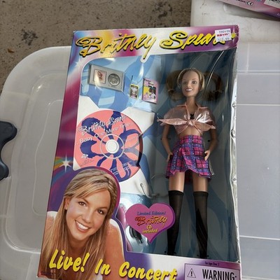 Vintage Play Along Britney Spears Doll Figure  w/ Sometimes CD NEW NRFB