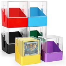 6 Pack Card Deck Boxes for Magic The Gathering Commander Deck Or 1200+ MTG/TC...