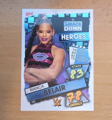 WWE Karte # 260 BIANCA BELAIR Topps Slam Attax 2021 Wrestling Diva Card Heroes 