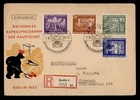 DR WHO 1952 GERMANY DDR FDC SEMI POST  REGISTERED R74573