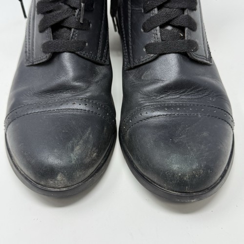 Ariat Paddock Scout Boots Womens 6 Black Leather Lace Up Western Riding - Picture 7 of 22