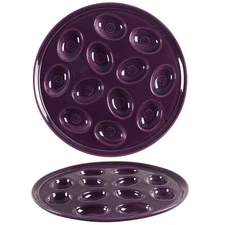 Homer Laughlin  Fiesta Mulberry  Deviled Egg Plate 11432123