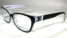 Chelsea Morgan CM 202232 Eyeglasses Frame, Black White, Size: 53-14-135 