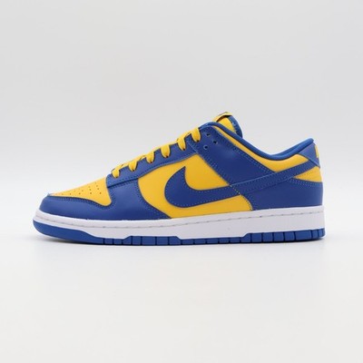DD1391-402 Nike Dunk Low Blue Jay and University Gold UCLA Navy