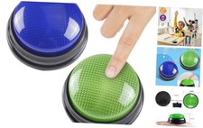 2-Pack Buzzers for Trivia Games - Game Buzzers with Lights  Sound - Family
