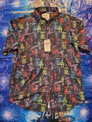 WDW Disney Parks RSVLTS Muppets Rock N Roller Coaster 2026 Button Down Shirt NWT