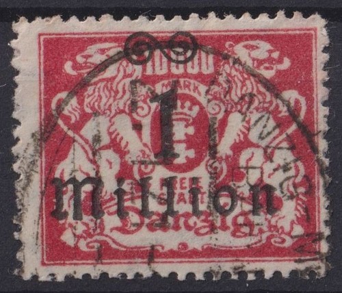 =Danzig Mi.Nr.164 gestempelt Infla geprüft Bock BPP=