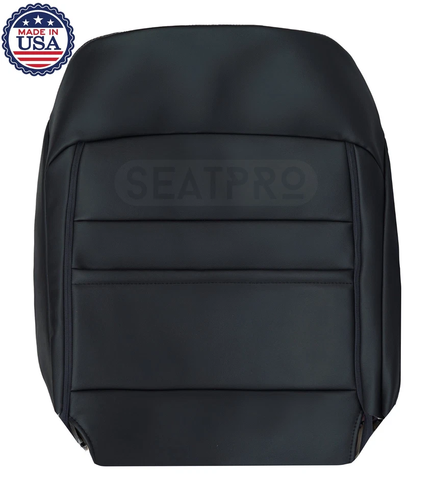 Cubierta de asiento de cuero delantera inclinada trasera negra para Subaru Outback/Legacy 2015-2017 Foto 3 de 4