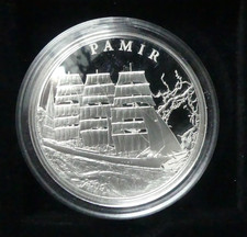 Segelschiff"PAMIR" Silber, 5 $ 2009 ,Palau