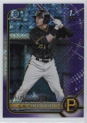 2022 Bowman Mega Box Purple Mojo Refractor 55/250 Jack Suwinski Rookie RC 15ob
