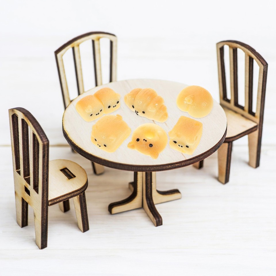 18 Pezzi Di Simpatici Ciondoli A Forma Di Animaletto Di Pane In - Foto 6