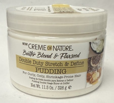 Mezcla de mantequilla y linaza Creme Of Nature doble función estiramiento y definición 11,5 oz