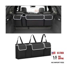 AUCELI Car Trunk Organizer - Backseat Hanging Large Storage - Black