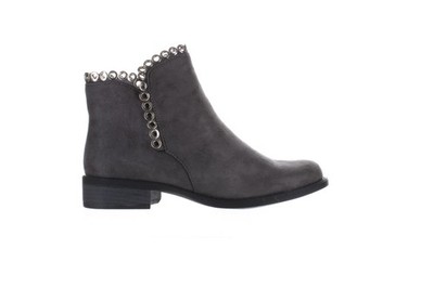Global Win Womens Gray Ankle Boots Size 6.5
