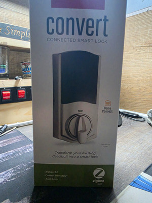Kwikset Convert Connected Smart Lock ZigBee Satin Nickel Ships Fast