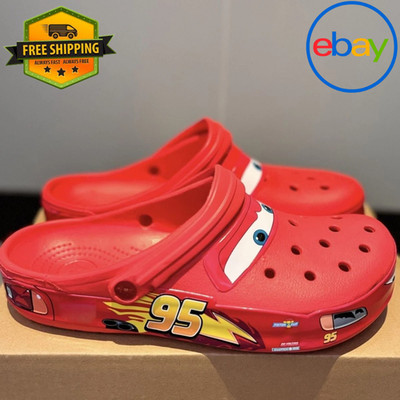 *Brand New* Crocs Lightning McQueen Cars ALL KIDS ADULT SIZES Trending 2025 UK