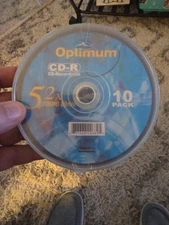 10 Pack Optimum CD-R - CD Recordable 52 x 700 MB 80 Min - Brand New & Sealed