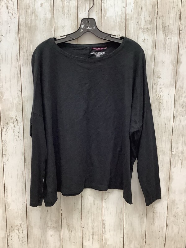Christian Siriano New York Black Long Sleeve Shirt Top Size Medium M/M