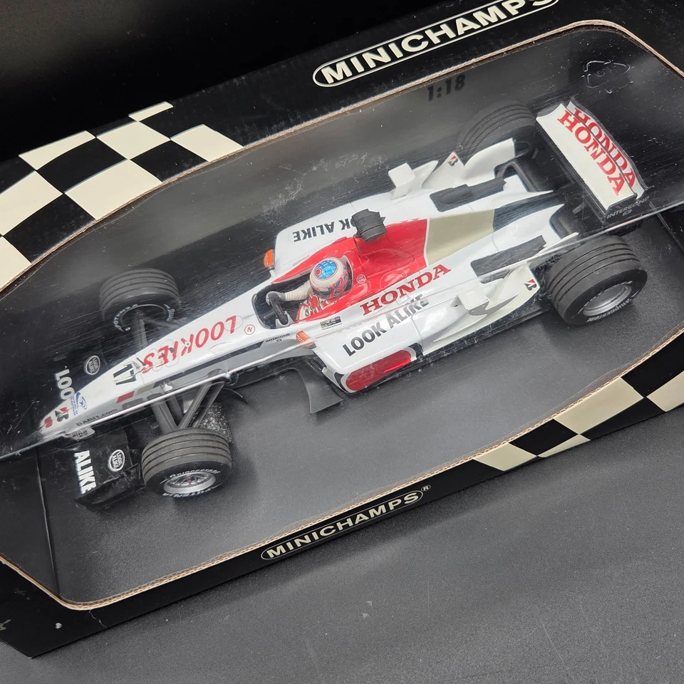 MINICHAMPS 1/18 BAR Honda 005 Jenson Button LUCKY STRIKE 100030017 B.A.R - Image 2 of 4