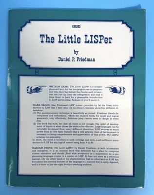 The Little LISPer by Daniel Friedman First Edition 1974 LISP SRA IBM Programming