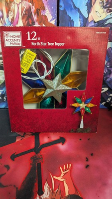 #ad #ad Home Accents Holiday North Star Multicolor Plastic Christmas Tree Topper 12#x27;#x27; $39.99