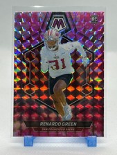 Renardo Green 2024 Panini Mosaic - Pink Camo Mosaic Prizm #358 (RC) - 49ers