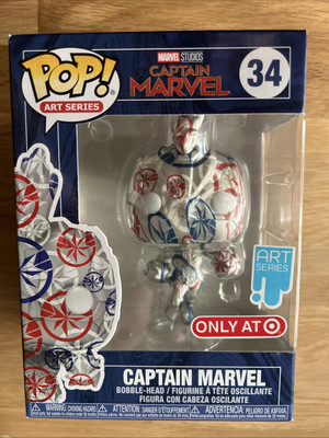 Marvel Art Series Captain Marvel 34 Target Exclusive Funko Pop Rare New