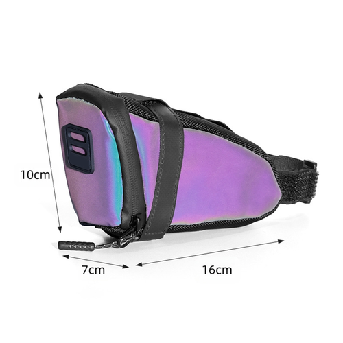Compact Waterproof Reflective MTB Bicycle Saddle Bag Rear Storage for Cycling - Picture 10 of 11