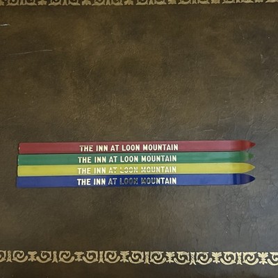 Set Of 4 - The Inn At Loon Mountain - Ski Shaped Stirrers 