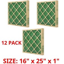 Flanders Air Filters16 X 25 X 1 Precisionaire Nested Glass - 12 Pack 