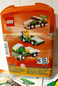 LEGO Creator 3-in-1 Mini Sports Car - #6910--70 pieces--pre-owned--complete 2012