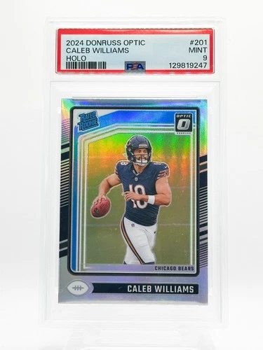 2024 Donruss Optic Caleb Williams Holo Rated Rookie #201 Bears PSA 9