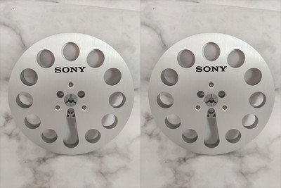 One Pair standard metal aluminum 7 '' Silver Tape reel for Sony tape recorder