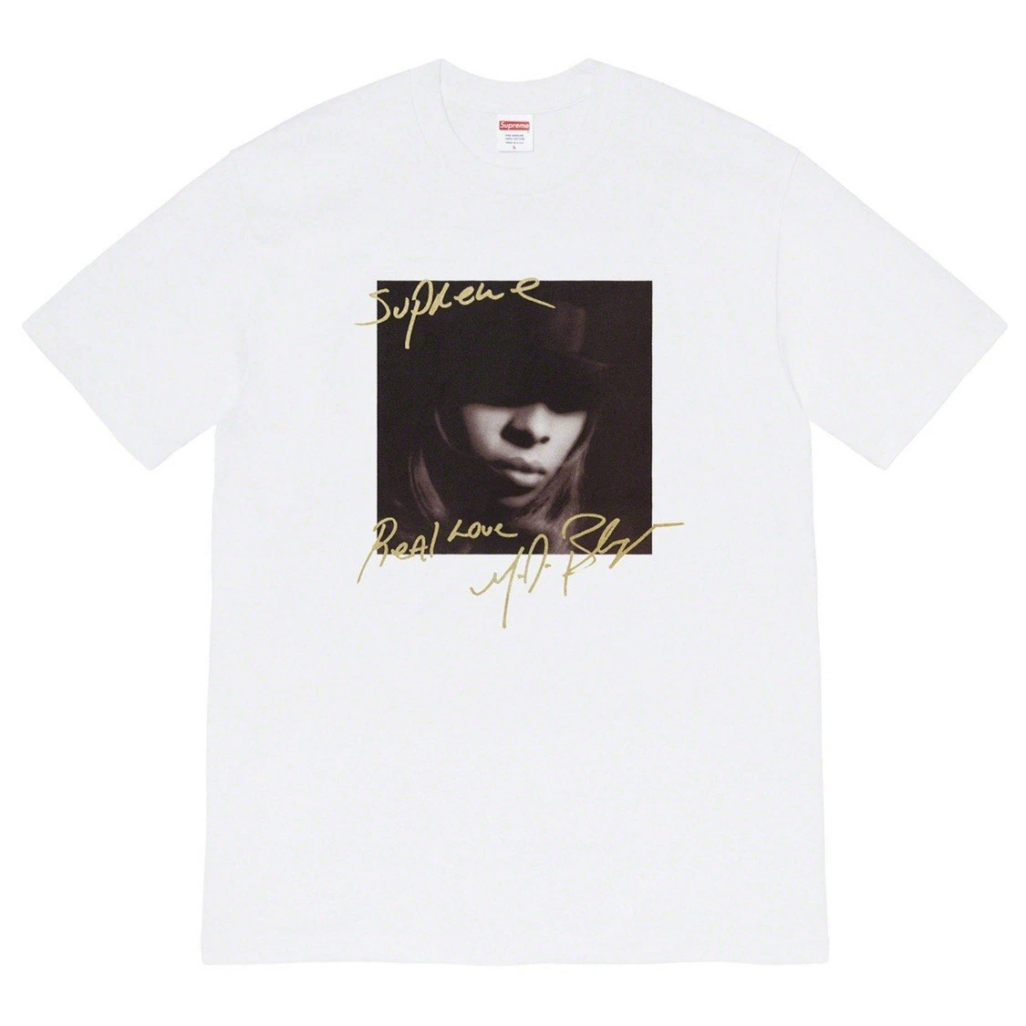 T shirt blanc Supreme Mary J. Blige taille Medium FW19 neuf deadstock
