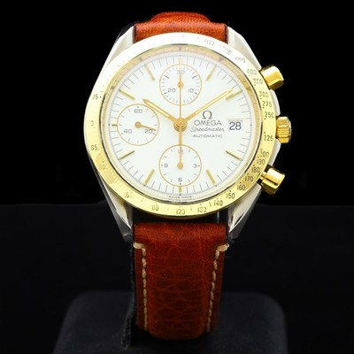 Omega Speedmaster Chronograph Automatic 1750043 Steel Gold 39mm Serviced