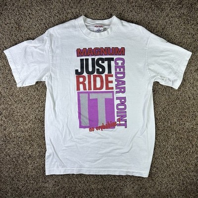 vintage just ride it magnum cedar point shirt Size L 90s Nike 