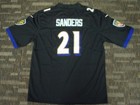 SEWN BLACK DEION SANDERS PRIMETIME BALTIMORE RAVENS NFL GAME FOOTBALL JERSEY 3X — photo 3