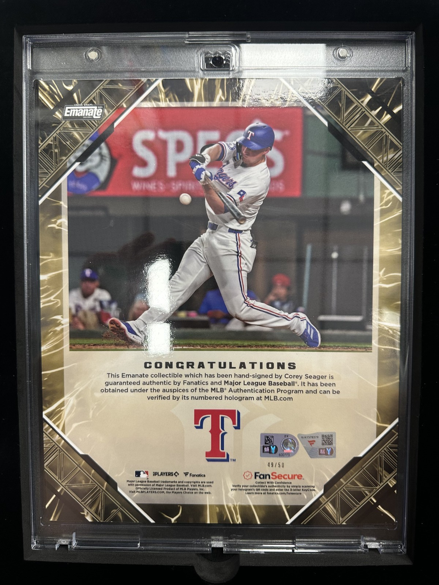 記念グッズ Fanatics UnderWraps Jerseys CoreySeager 2025 Fanatics Under Wraps Emanate Corey Seager Auto Gold #/50